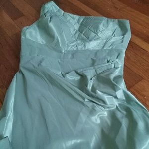 One Shoulder Gown w/ wrap